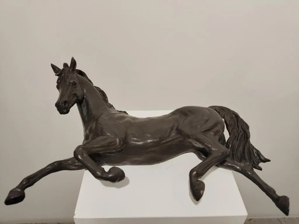 Horse bronze wall sculpture 1