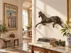 Horse bronze wall sculpture 3