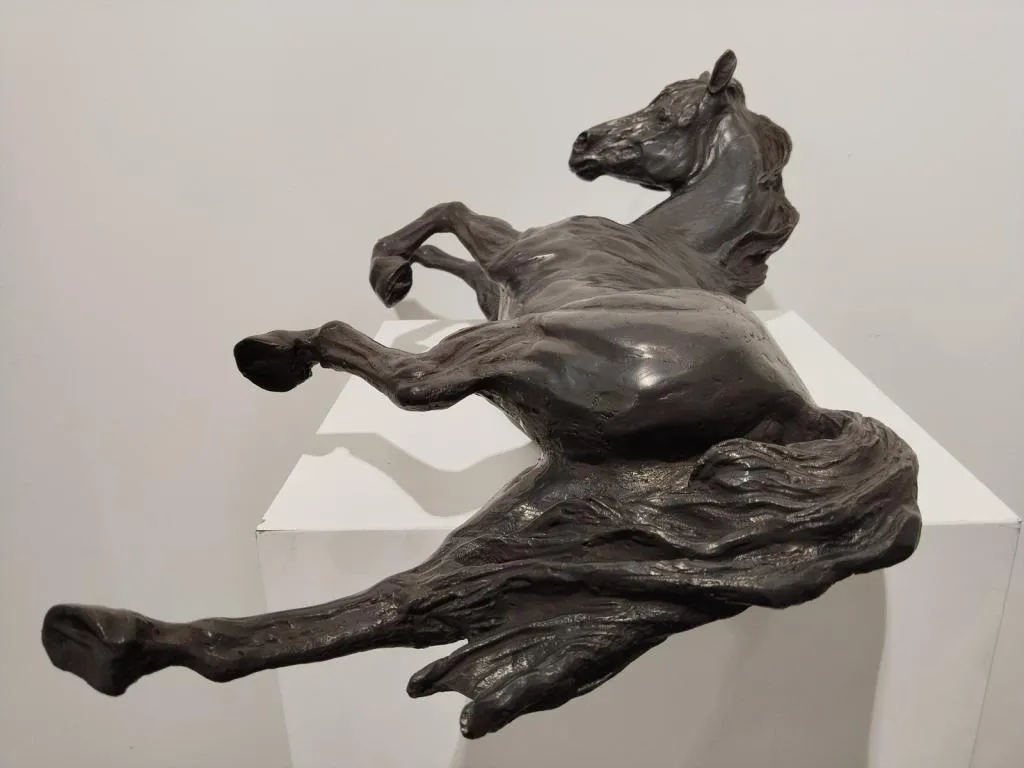 Horse bronze wall sculpture 4