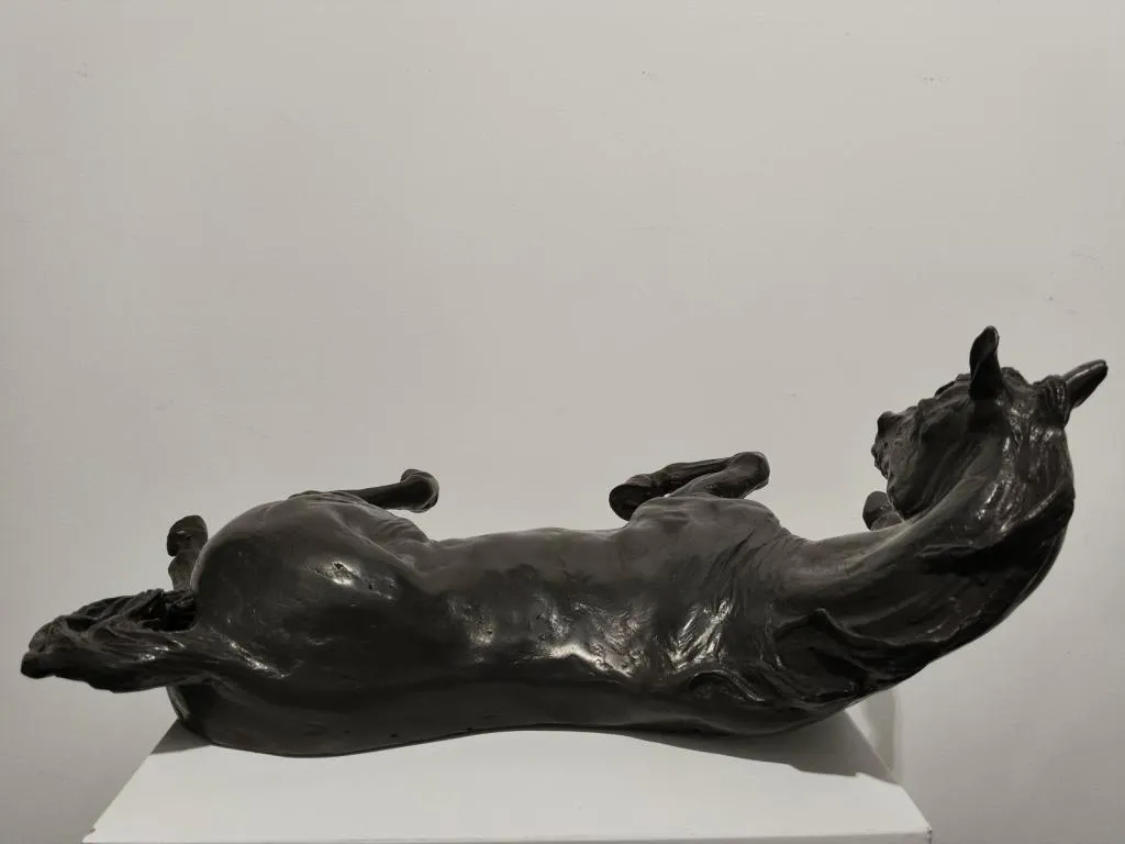 Horse bronze wall sculpture 5