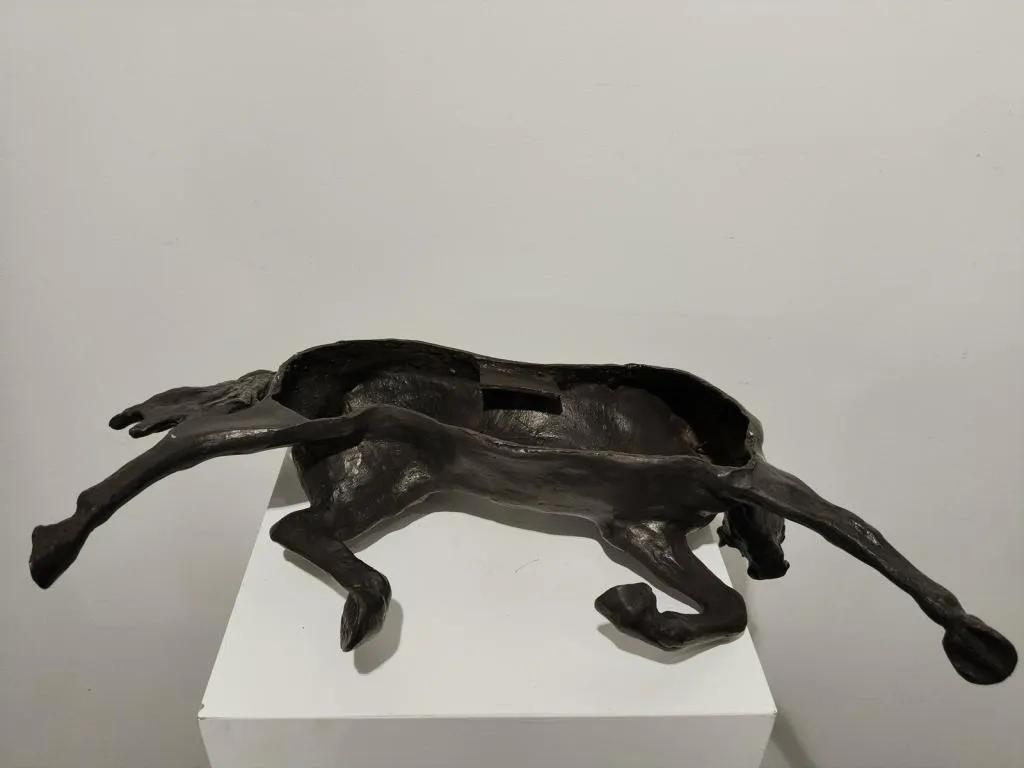 Horse bronze wall sculpture 6