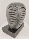 Kolio Karamfilov Bronze Modern Art Head Sculpture 1
