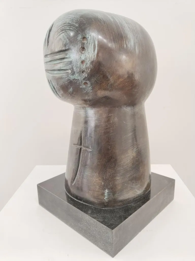 Kolio Karamfilov Kopf Bronze Skulptur 5