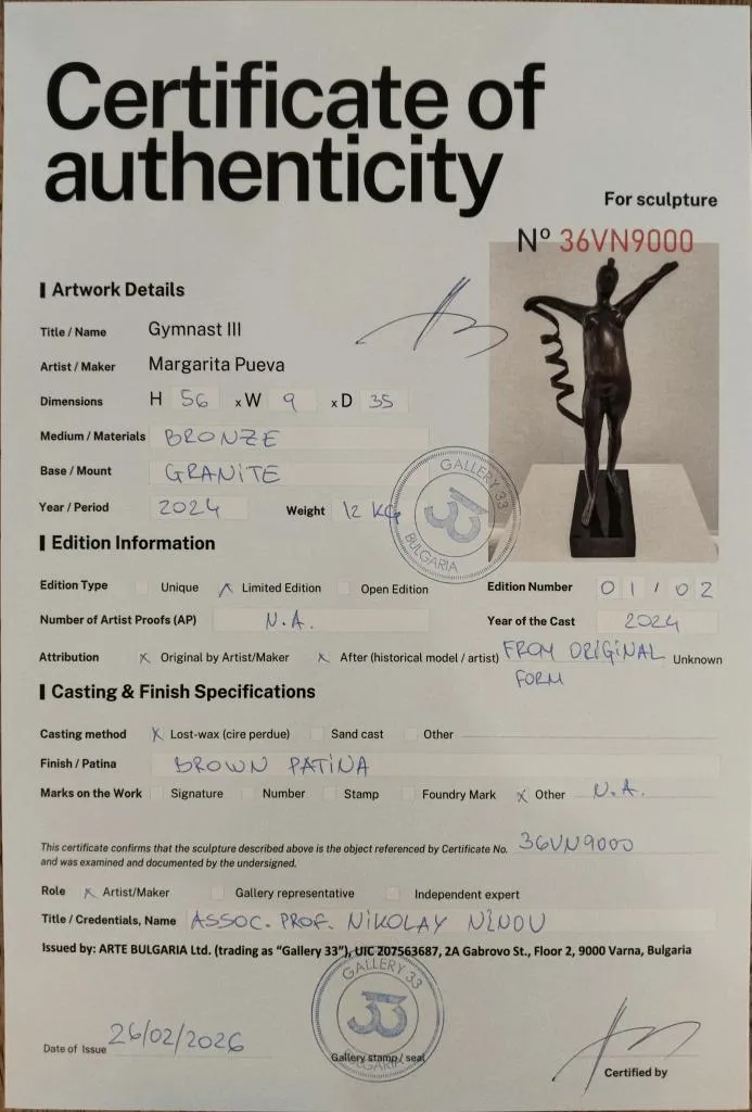 Margarita Pueva Bronze Gymnast III Sculpture 8