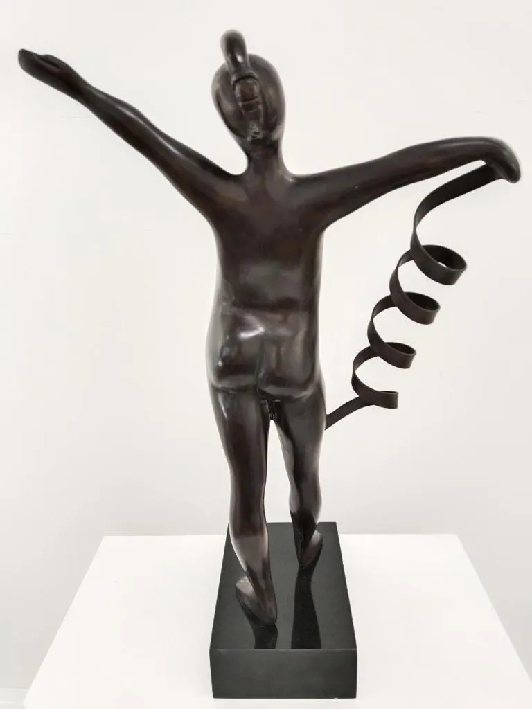 Margarita Pueva Kunstturnen III Bronze Skulptur 3