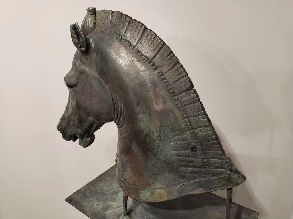 Medici Riccardi Horse Head Grünspan Bronze Guss Replik 9