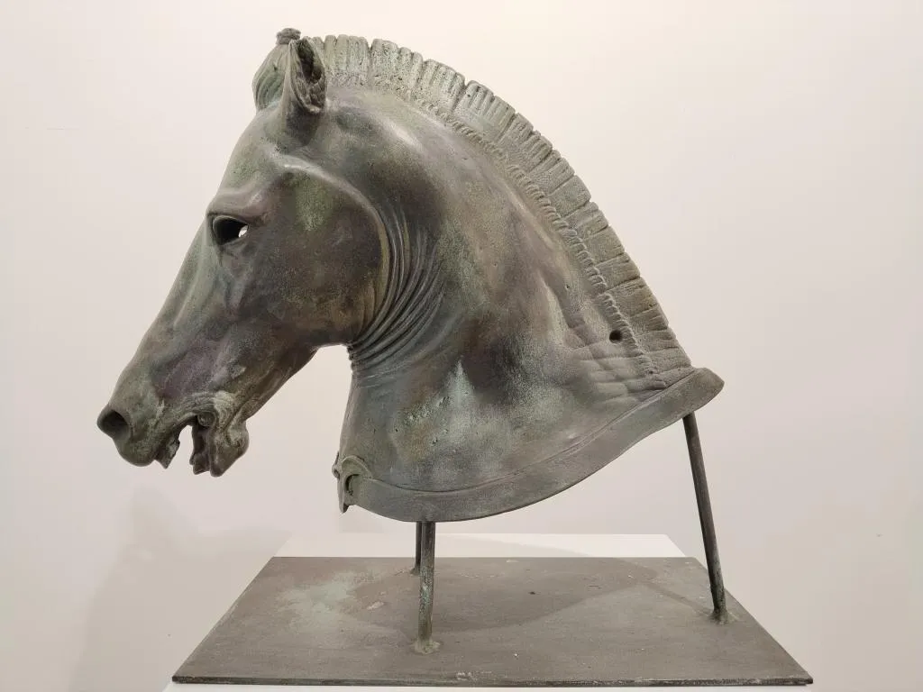 Medici Riccardi Horse Head Verdigris Cast Bronze Copy
