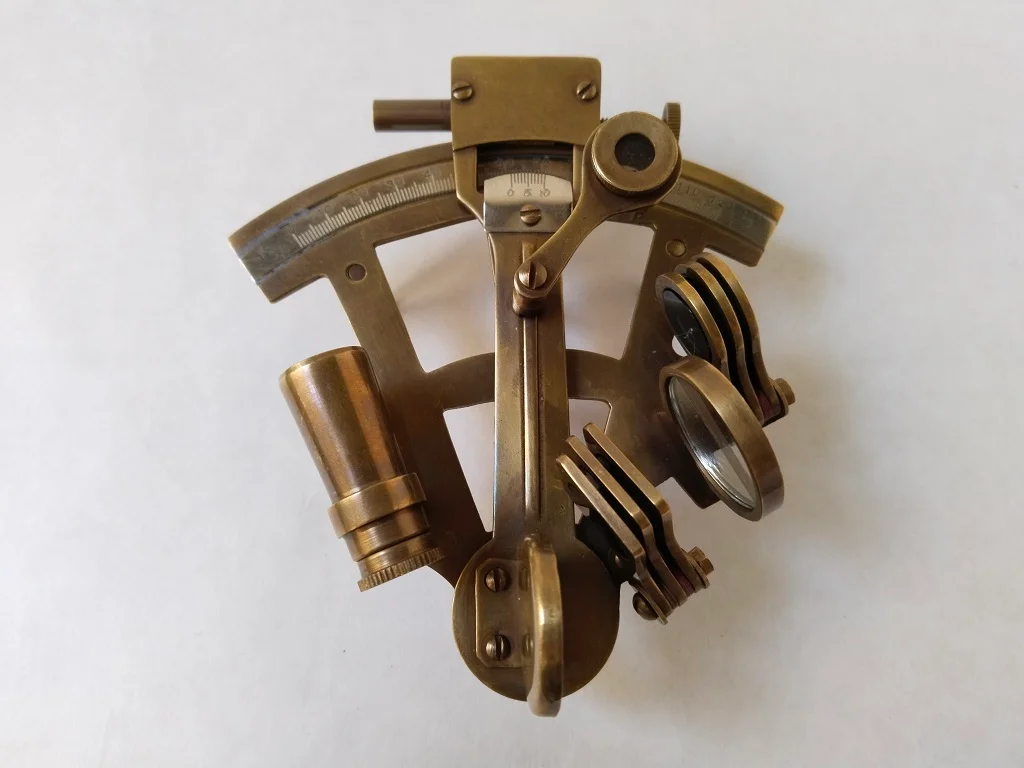 Messing Nautisch Sextant Navigationsinstrument der Seefahrt 1