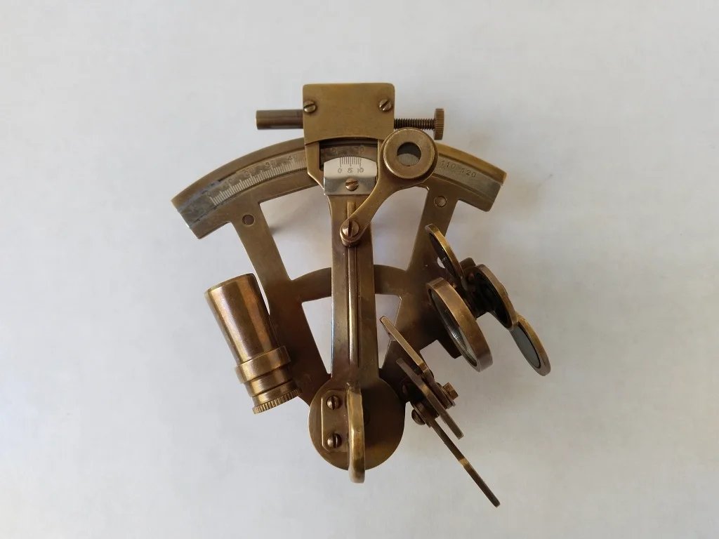 Messing Nautisch Sextant Navigationsinstrument der Seefahrt 12