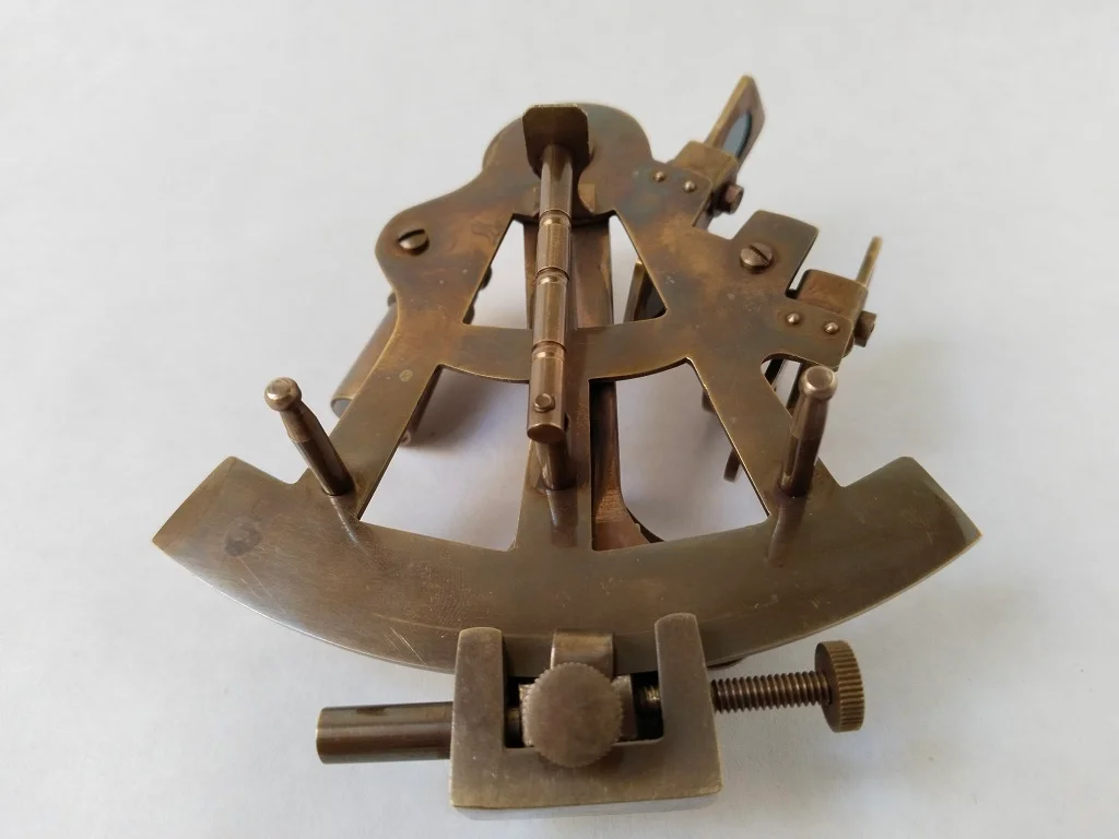 Messing Nautisch Sextant Navigationsinstrument der Seefahrt 14