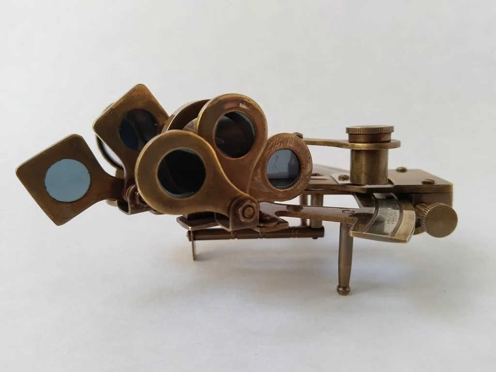 Messing Nautisch Sextant Navigationsinstrument der Seefahrt 3