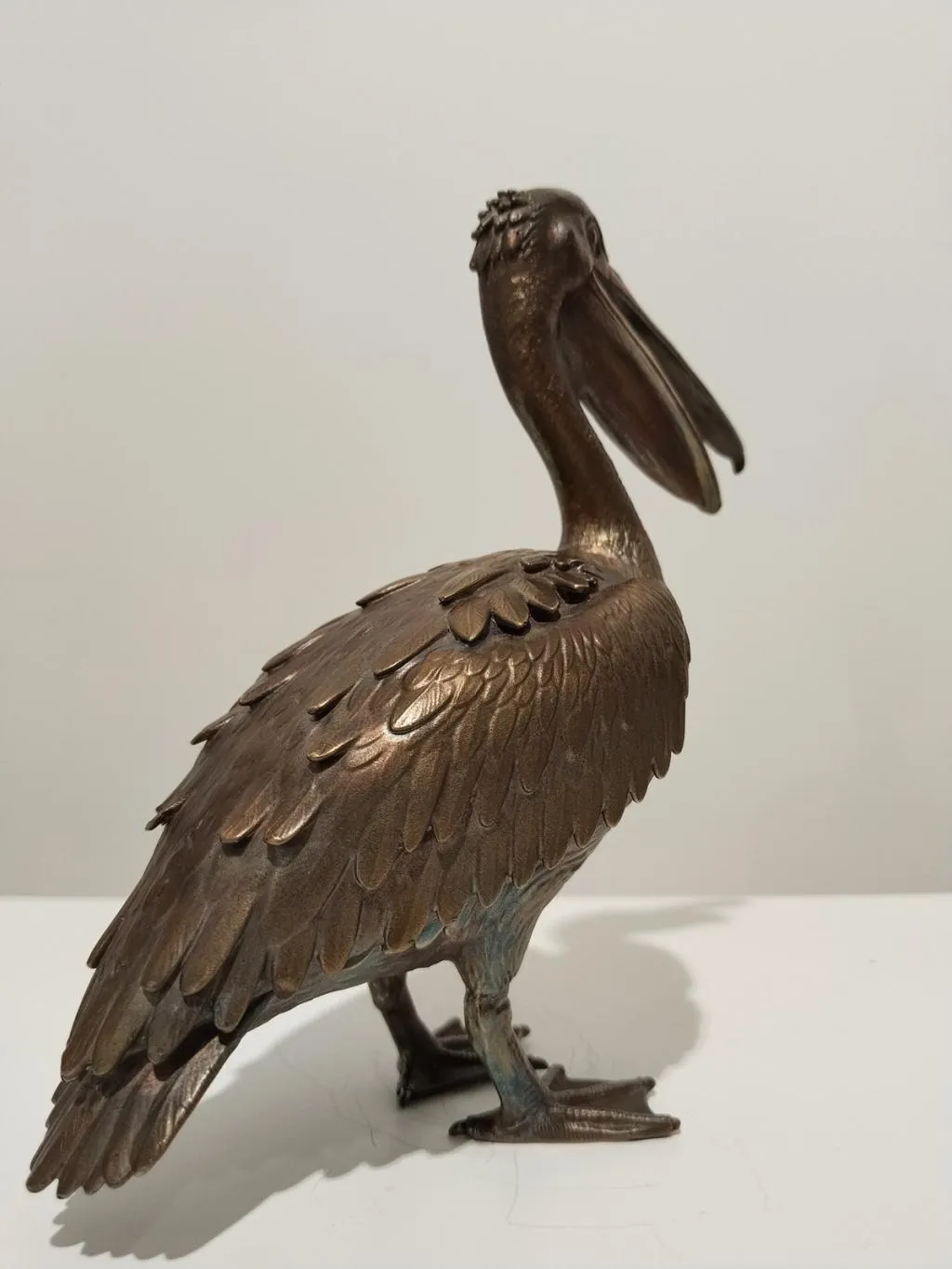 Messing Pelikan Skulptur 2