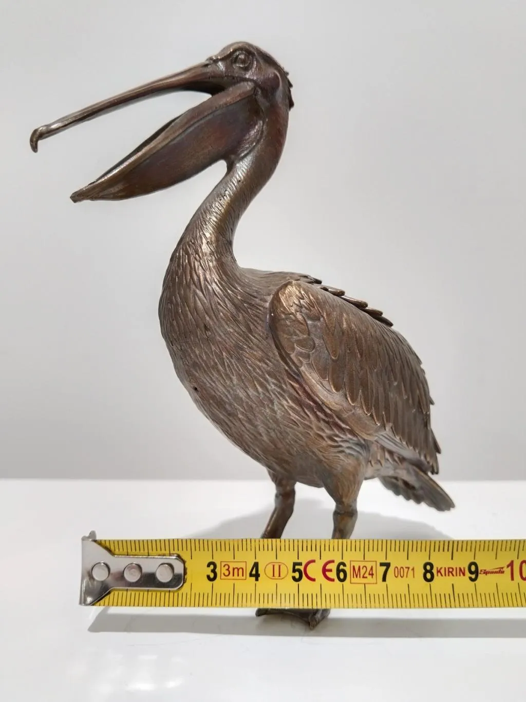 Messing Pelikan Skulptur 9