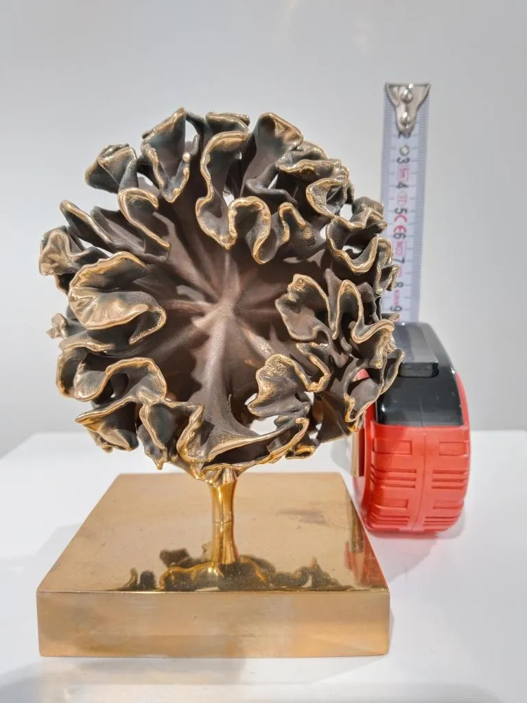 Moderne Bronze Skulptur Organische Geometrie I 7