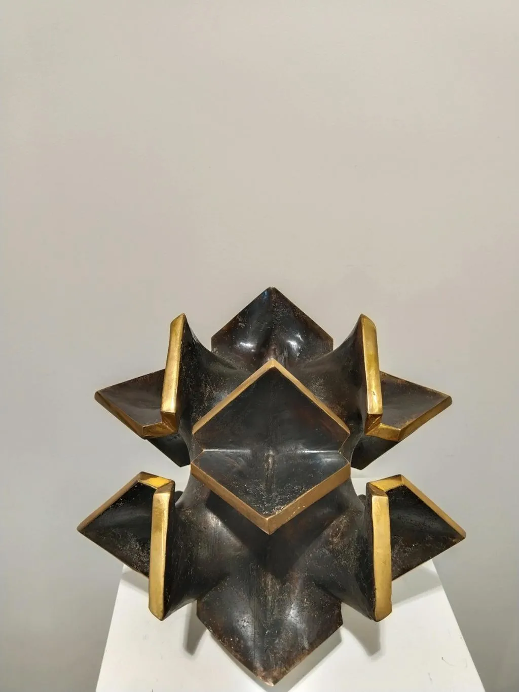 Moderne Skulptur Würfelstern Zeitgenössische Kunst 5