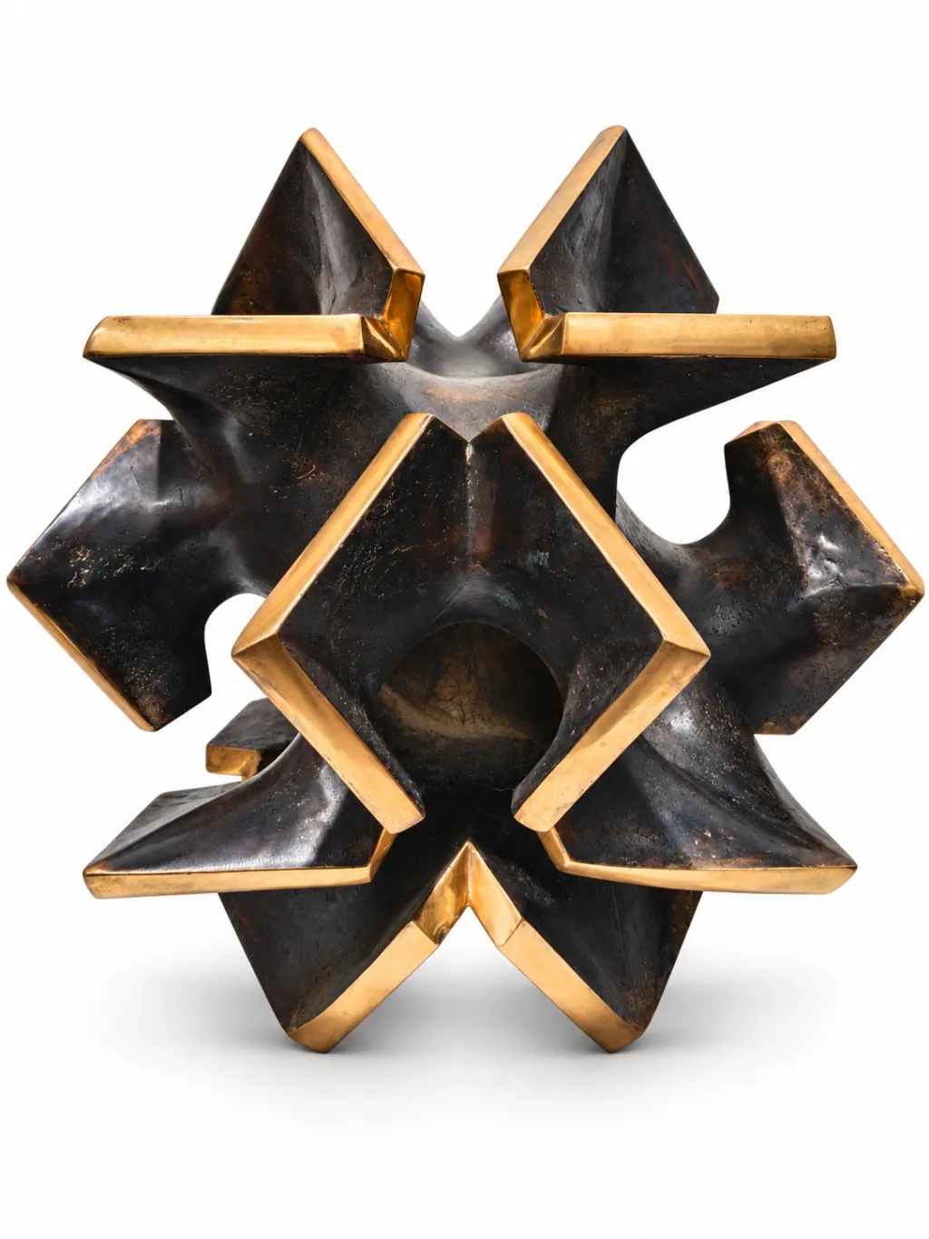 Moderne Skulptur Würfelstern Zeitgenössische Kunst