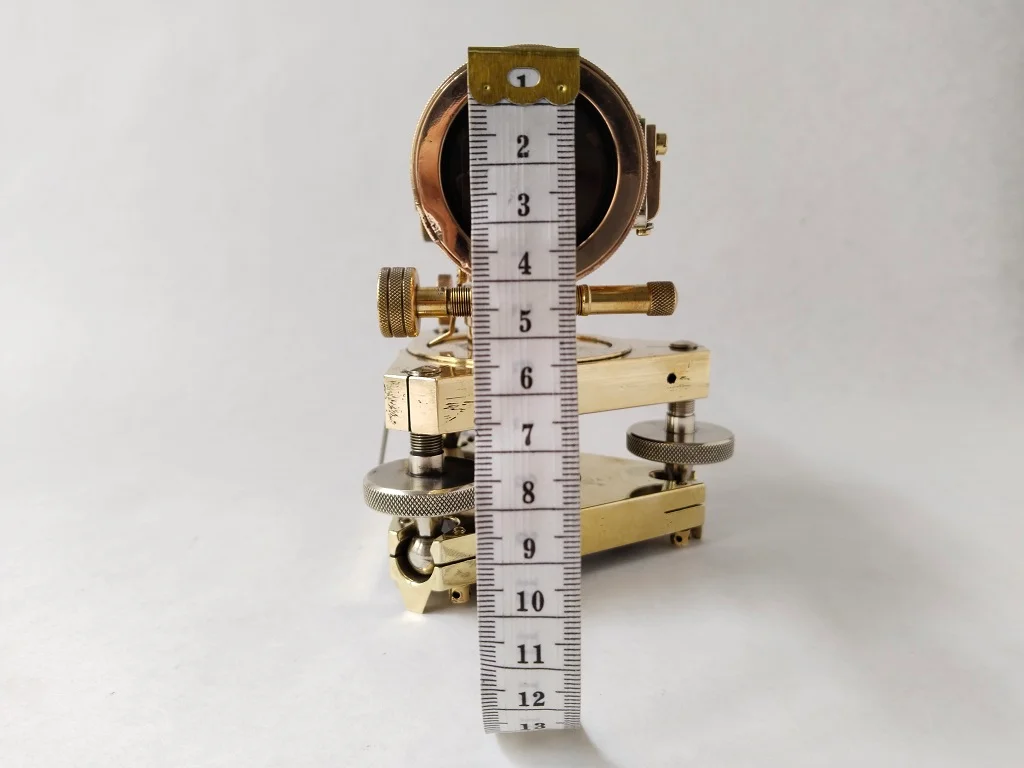 Old Brass Theodolite Stanley London Mahogany Cased Antique 33