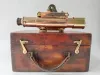 Old Brass Theodolite Stanley London Mahogany Cased Antique 7