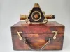 Old Brass Theodolite Stanley London Mahogany Cased Antique 8