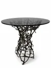 Organic Style Outdoor Dining Table with Branch Base