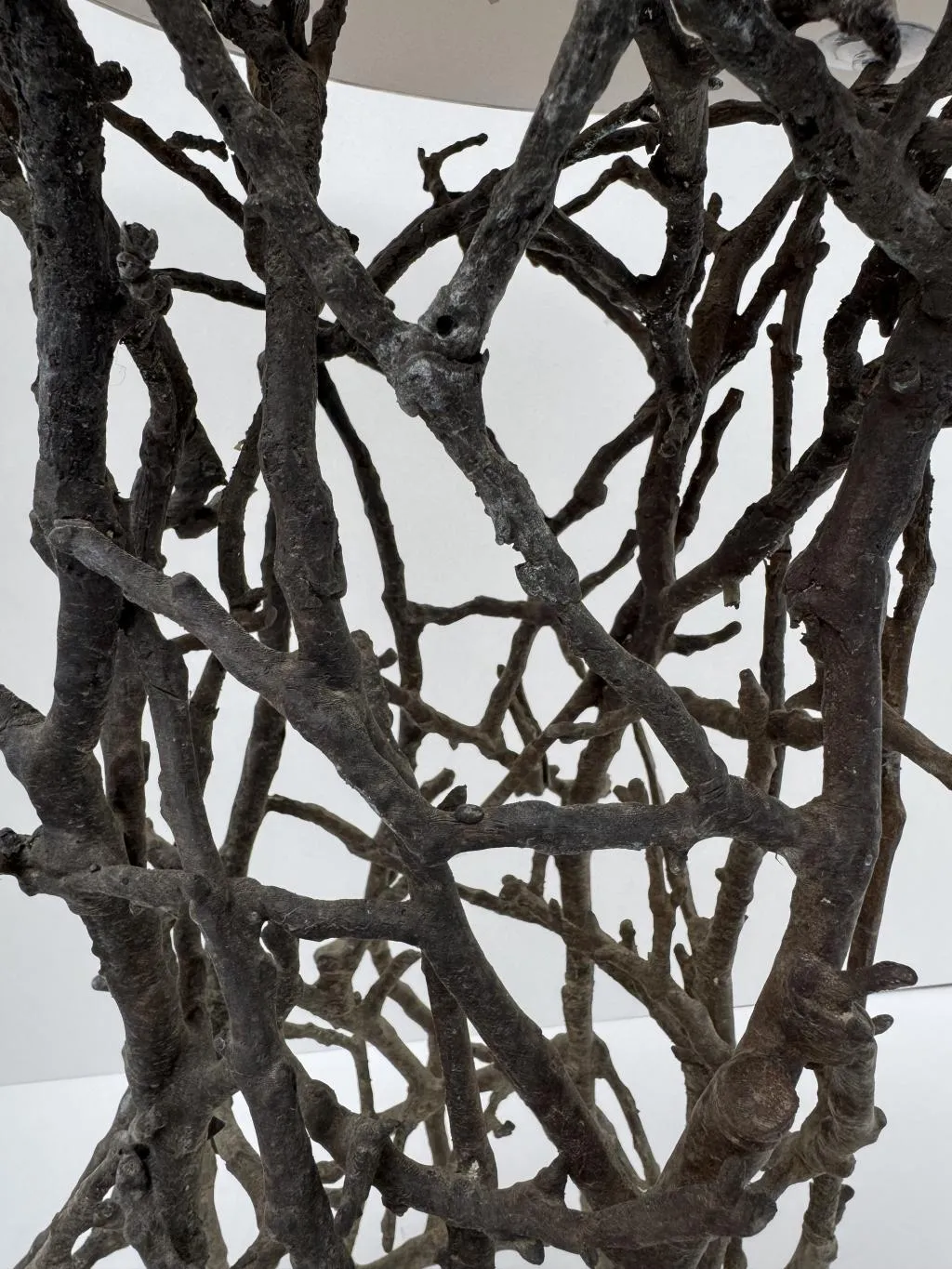 Outdoor Bronze Coffee Table in Twig Design 2