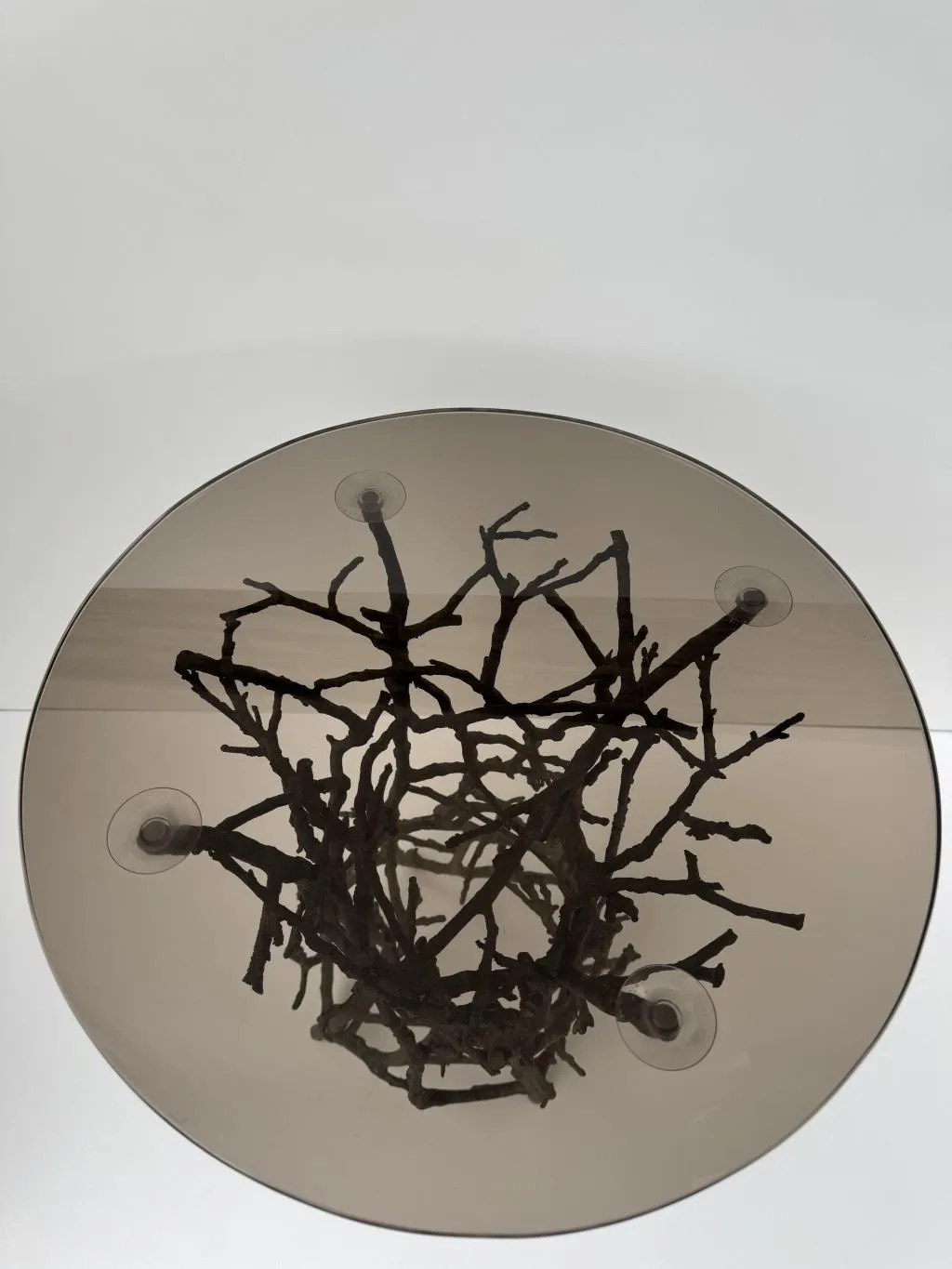 Outdoor Bronze Coffee Table in Twig Design 6