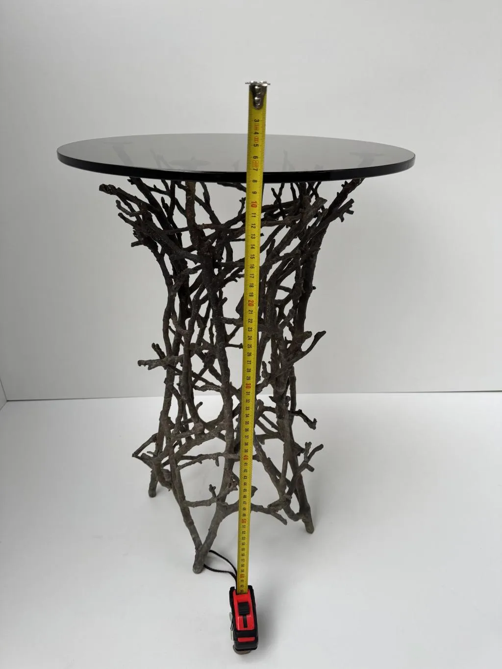 Outdoor Bronze Coffee Table in Twig Design 8