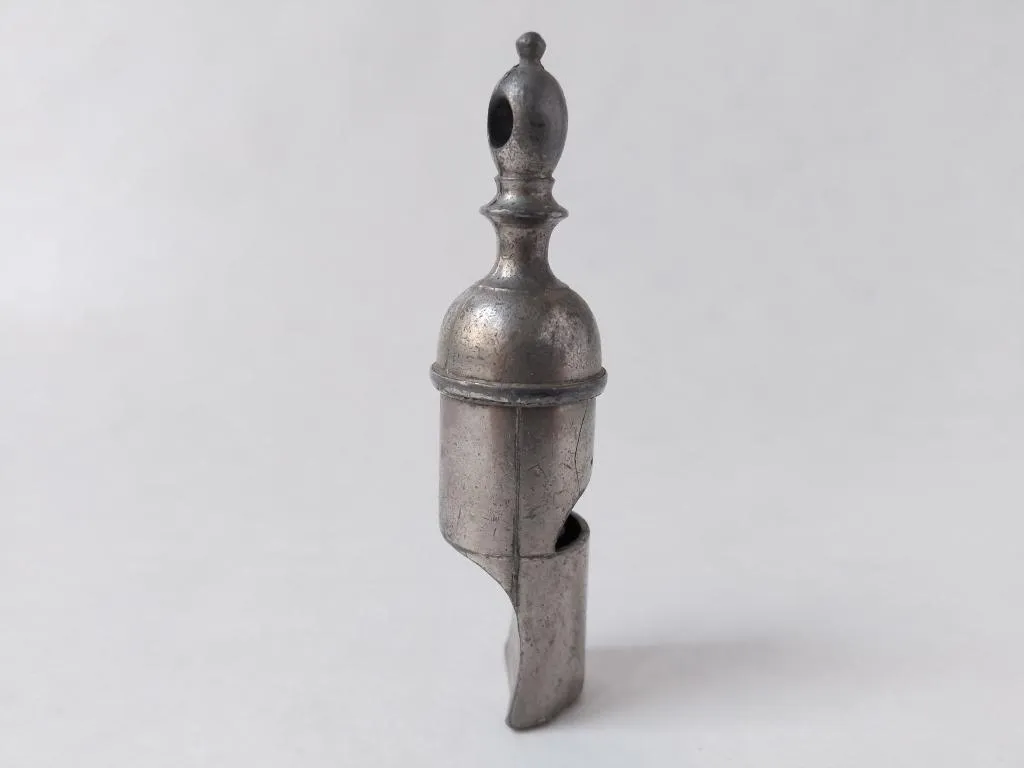 Pig Nose Round Metal Railway Whistle James Dixon and Sons 1