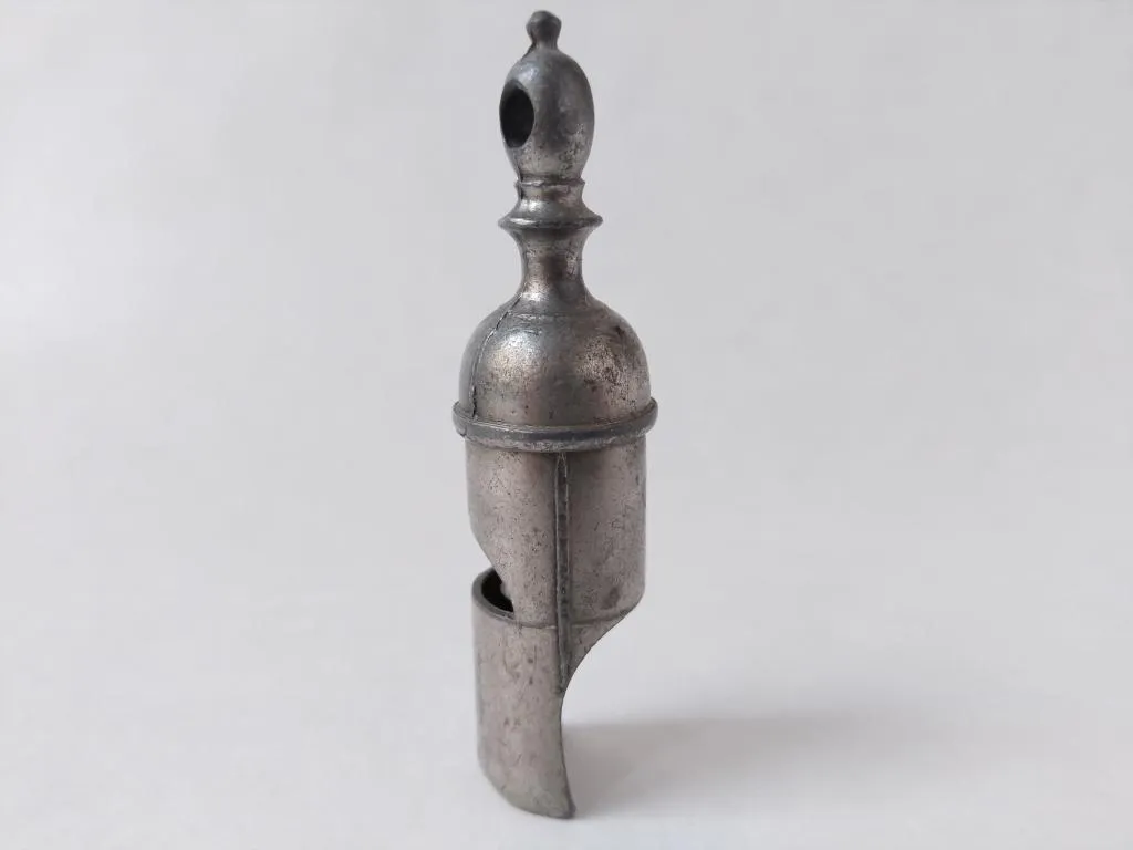 Pig Nose Round Metal Railway Whistle James Dixon and Sons 3
