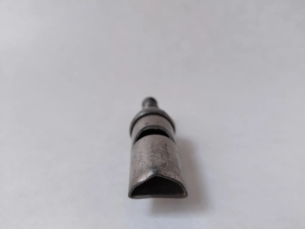 Pig Nose Round Metal Railway Whistle James Dixon and Sons 4