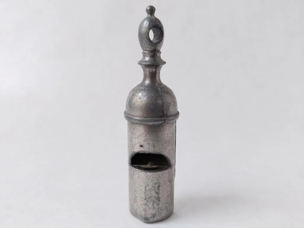 Pig Nose Round Metal Railway Whistle James Dixon and Sons