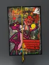 Pink Panther and Bart Simpson Modern Comic Pop Art Painting 7
