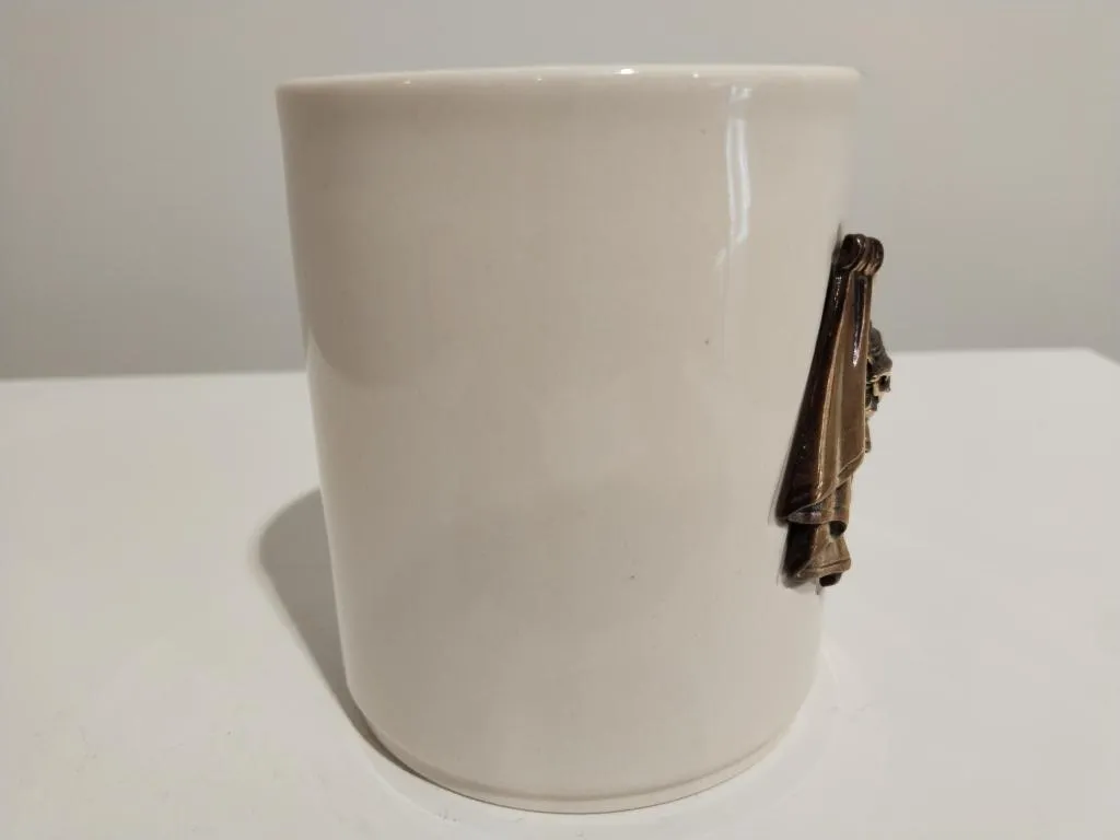 Porcelain Mug with Bronze Jesus Image of Edessa 5