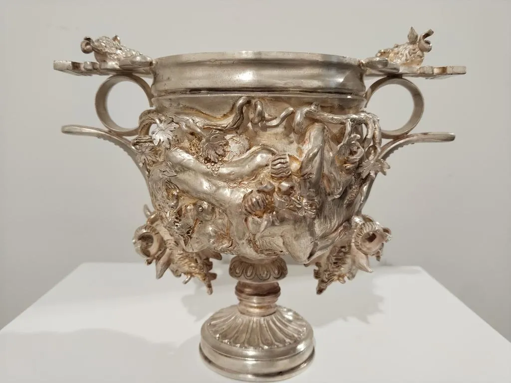 Roman Silver Kantharos Cup Skyphos