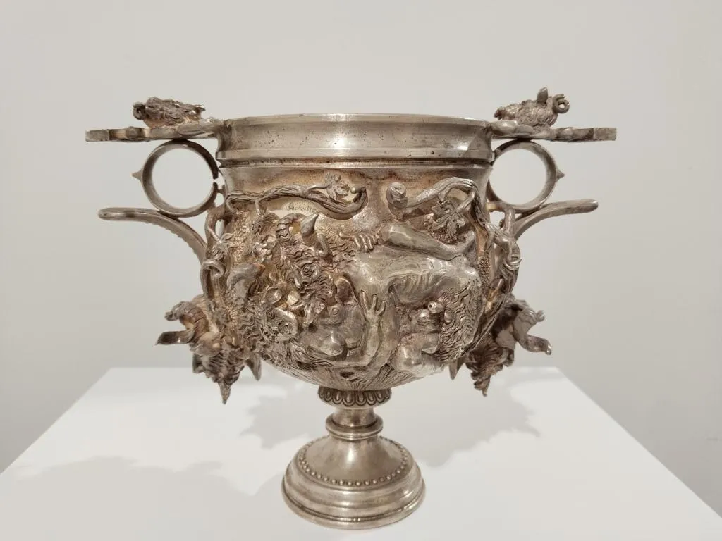 Roman Silver Skyphos Cup Kantharos