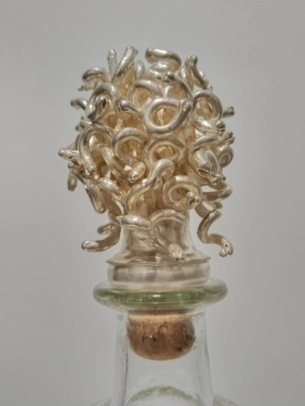 Silberer Flaschenverschluss Medusa 5