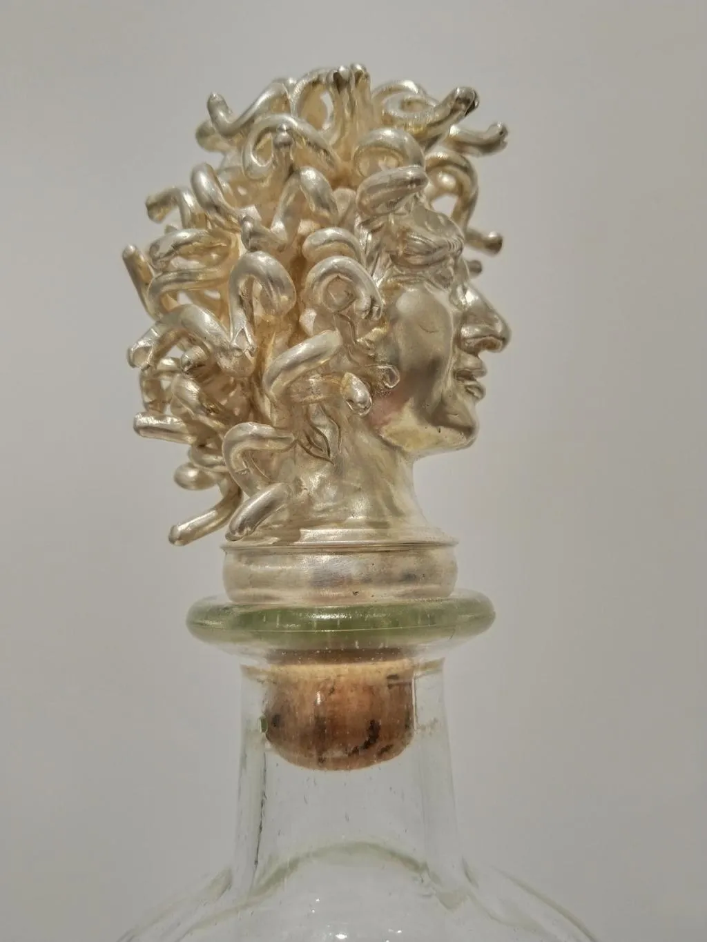 Silberer Flaschenverschluss Medusa 6