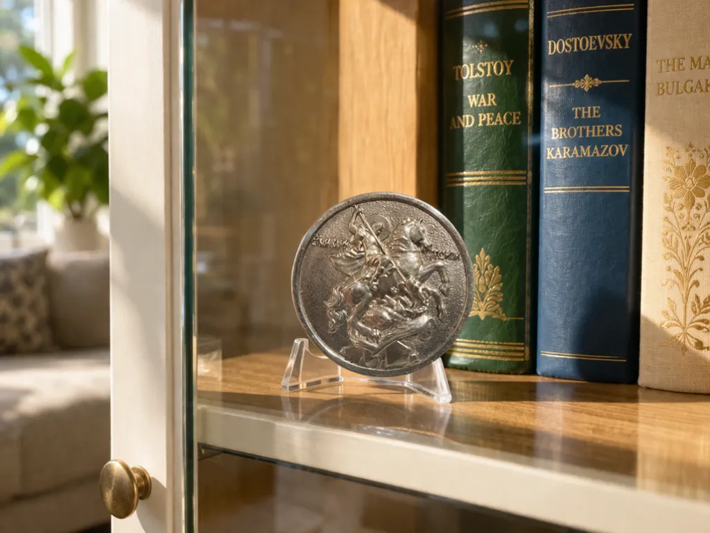 Silbermedaille Feinsilber 999 Georg Der Drachentöter ICOiN 3