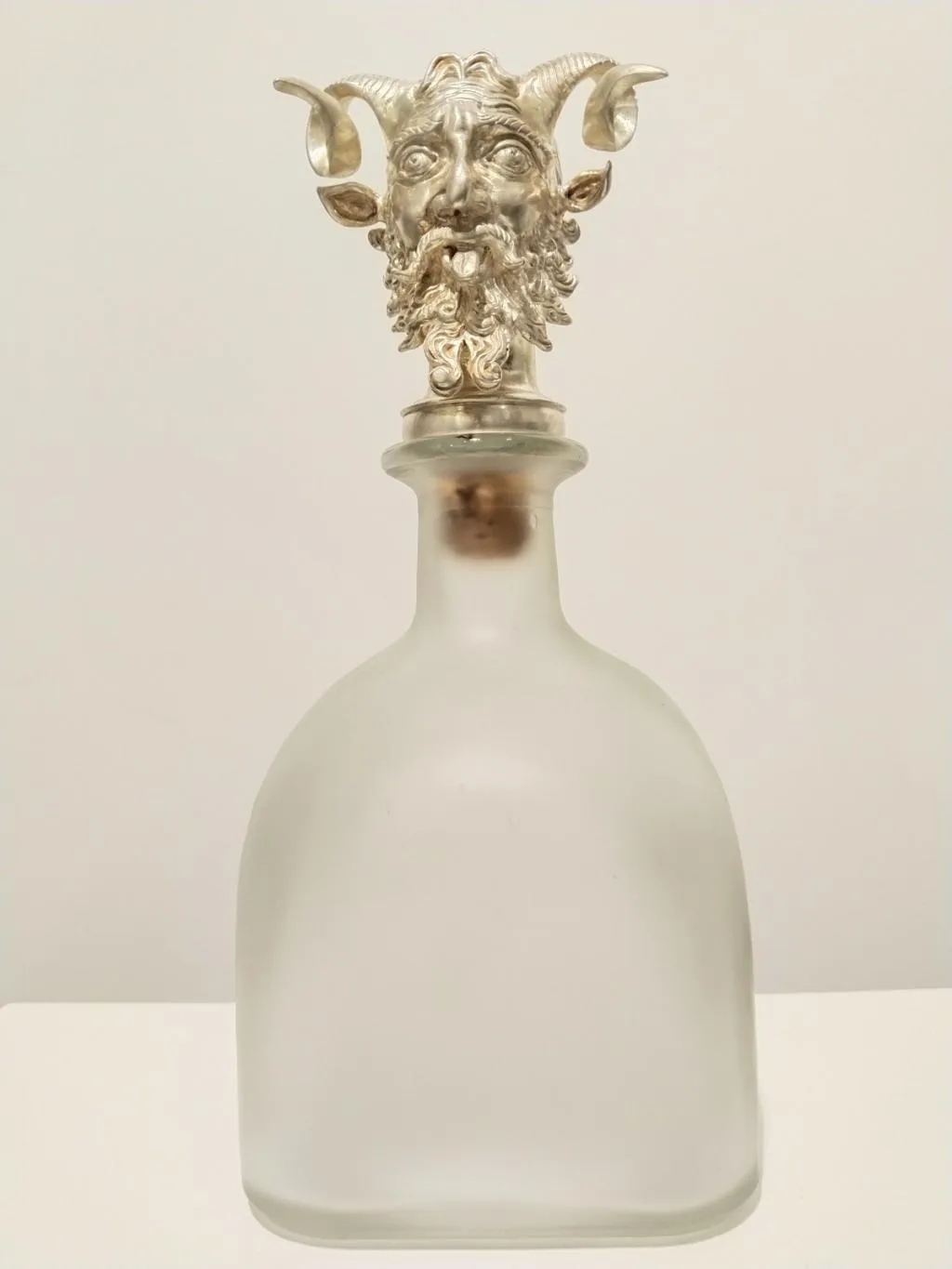 Silver bottle stopper Satyr 1