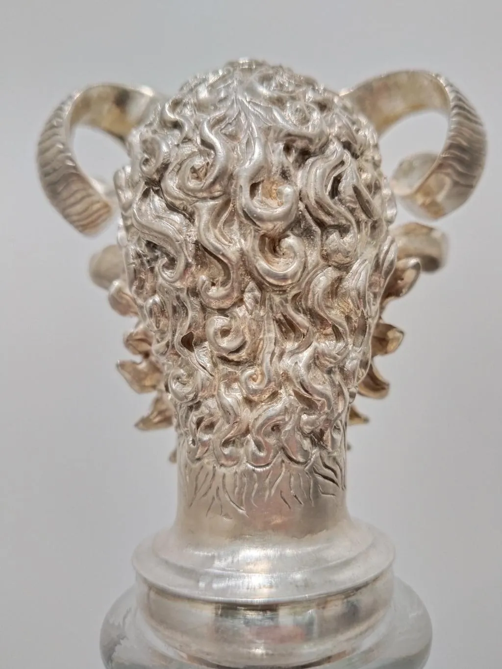 Silver bottle stopper Satyr 5