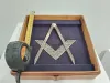 Silver Masonic Square And Compasses 7