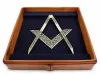 Silver Masonic Square And Compasses