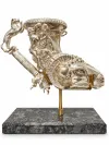 Silver rhyton with ram head