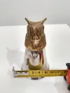 Silver Stirrup Cup With Owl Head 9