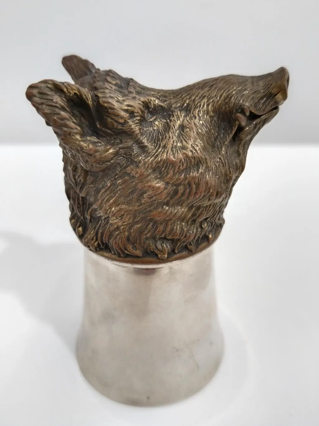 Silver Stirrup Cup With Wild Boar Head 6