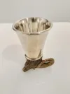 Silver Stirrup Cup With Wild Ram Head 2