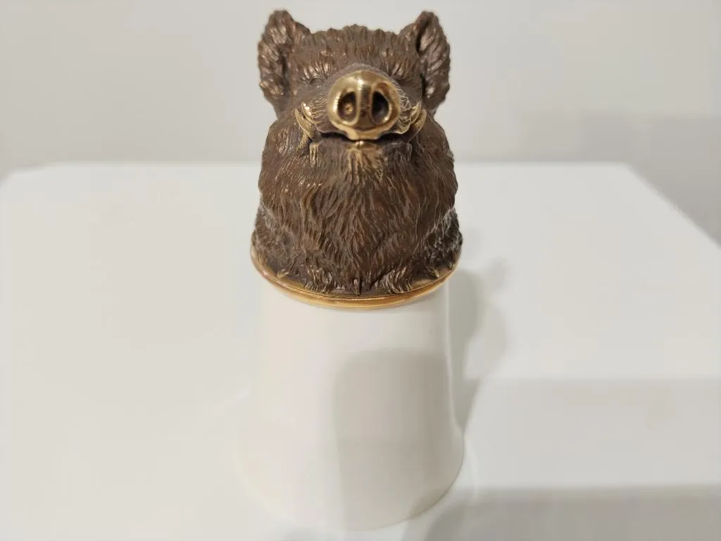 Stirrup Cup With Wild Boar Head 1