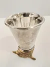 Sturzbecher Silber mit Eulenkopf 2
