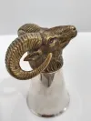 Sturzbecher Silber mit Widderkopf 1