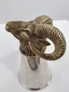 Sturzbecher Silber mit Widderkopf 6